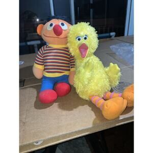 Big Bird & Ernie Plush Lot, Sesame Street‎ Memorabilia, Knickerbocker & Gund